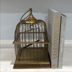 Vintage Solid Brass Decorative Bird Cage